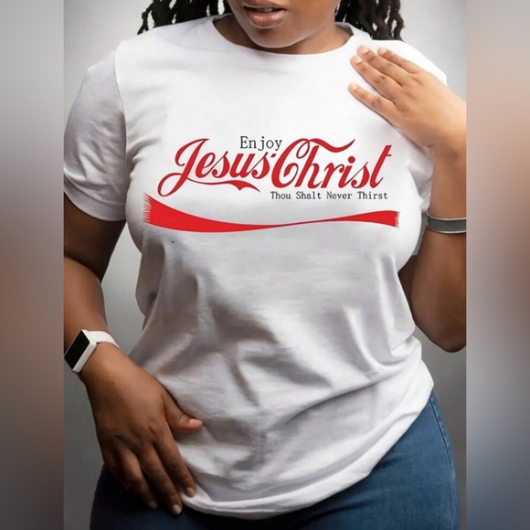 Tops - •Never Thirst• White Graphic Tee